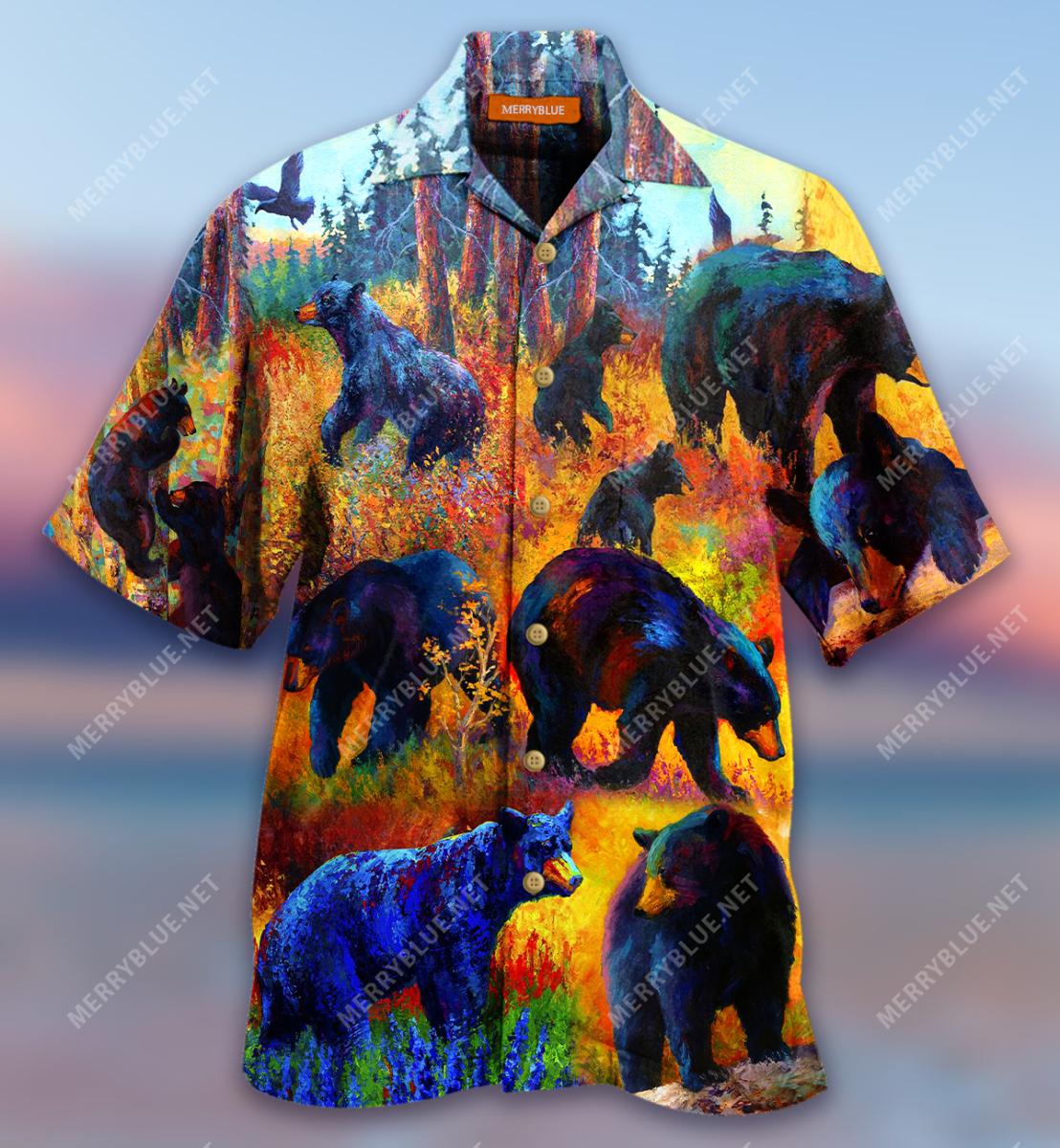 American Black Bear Into Spring Hawaii Shirt Ha17909