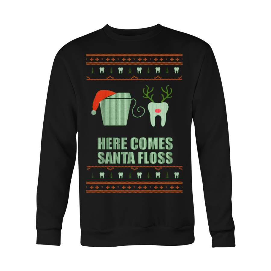 Ugly Christmas Sweatshirt Dentist Dental