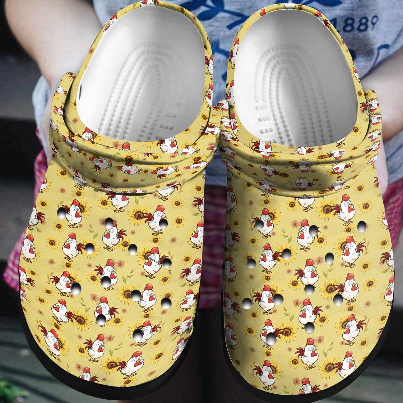 Chickens Personalized Clog, Custom Name, Text, Color, Number Fashion Style For Women, Men, Kid, Print 3D Lovely Chickens