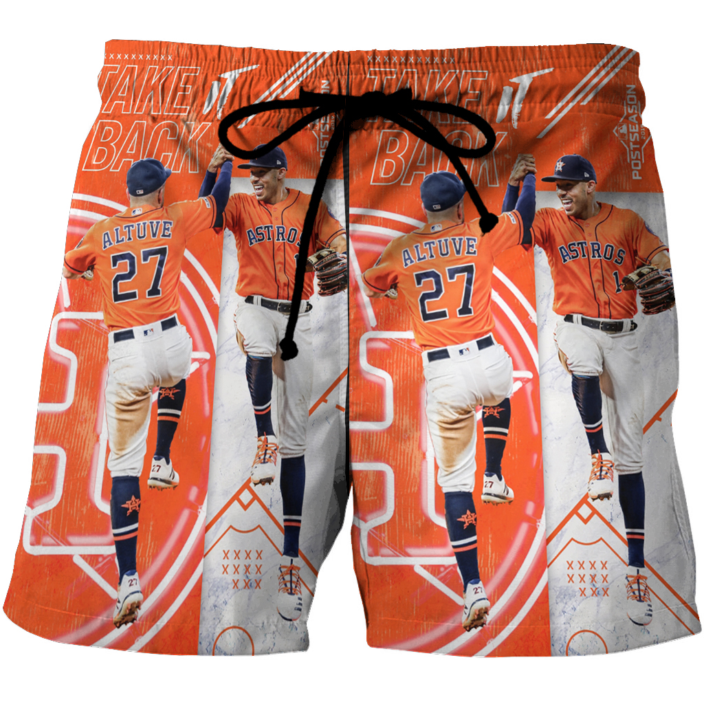 Houston Astros Team Take Back 3D All Over Print Summer Beach Hawaiian Short