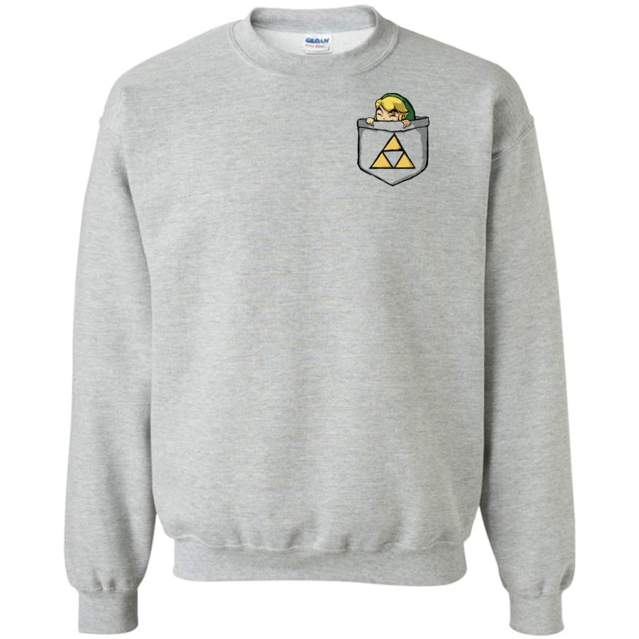 AGR Legend of Zelda – Pocket Link Crewneck Pullover Sweatshirt