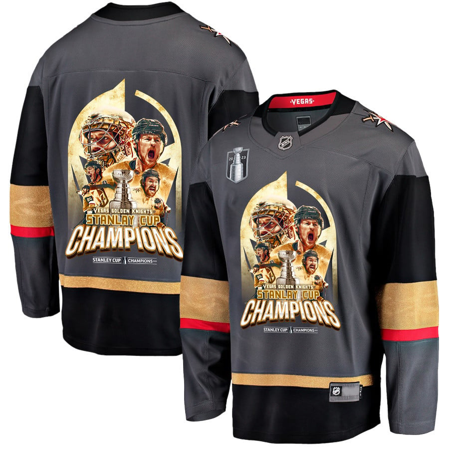 Vegas Golden Knights Unleashing Greatness 2023 Champions Stanley Cup Men Jersey – Black