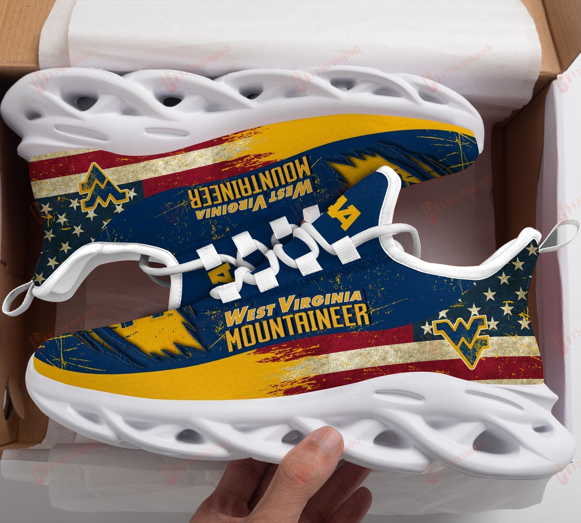 West Virginia Mountaineers Max Soul Shoes Disnca21082111