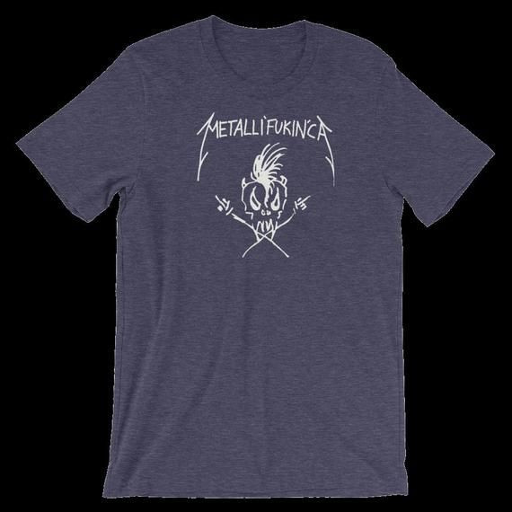 Metallifukinca Band Shirt Perfect Gift Vintage Inspired Vintage Metallica Rock Metallica Concert Metallica Gift Rock Shirt