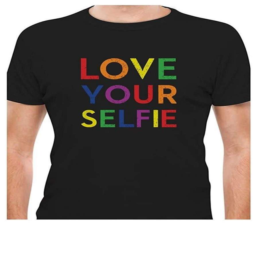 T Stars Love Your Selfie Rainbow Gay & Lesbian Pride T-Shirt