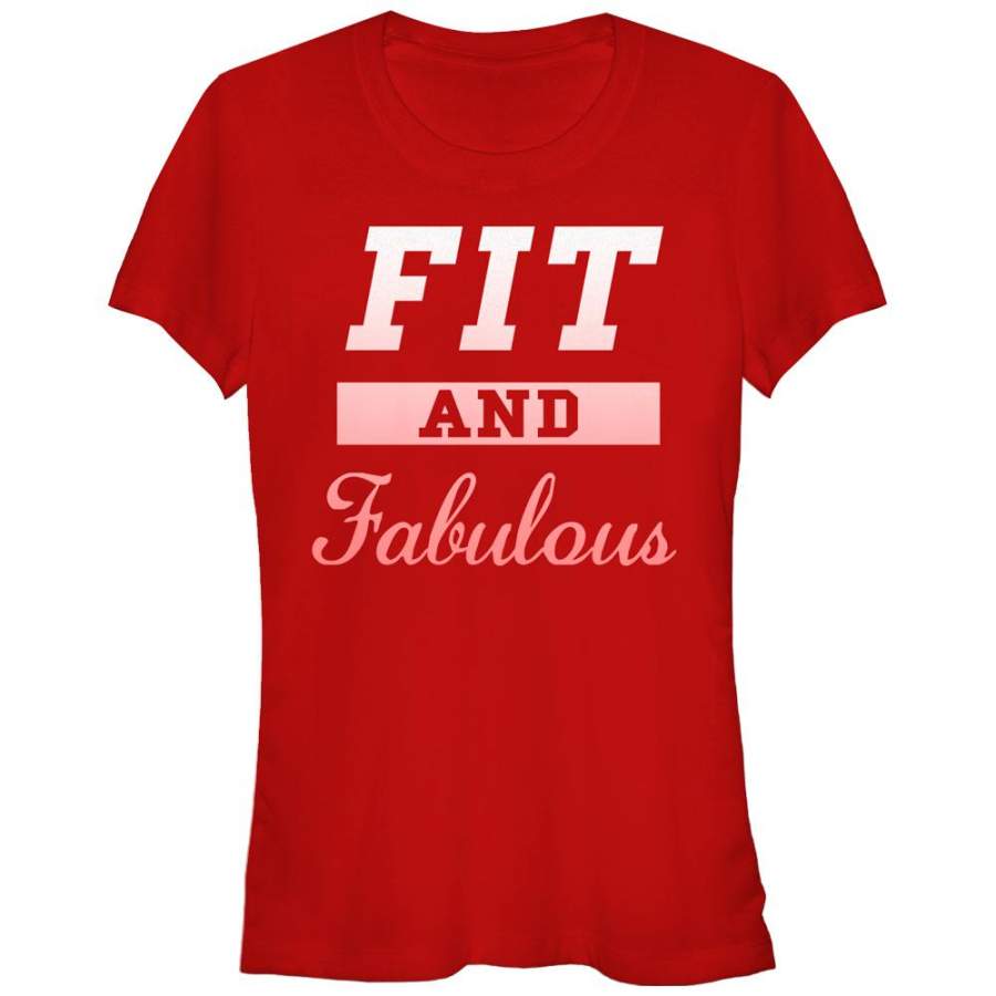 CHIN UP Junior’s Fit and Fabulous  T Shirt Red