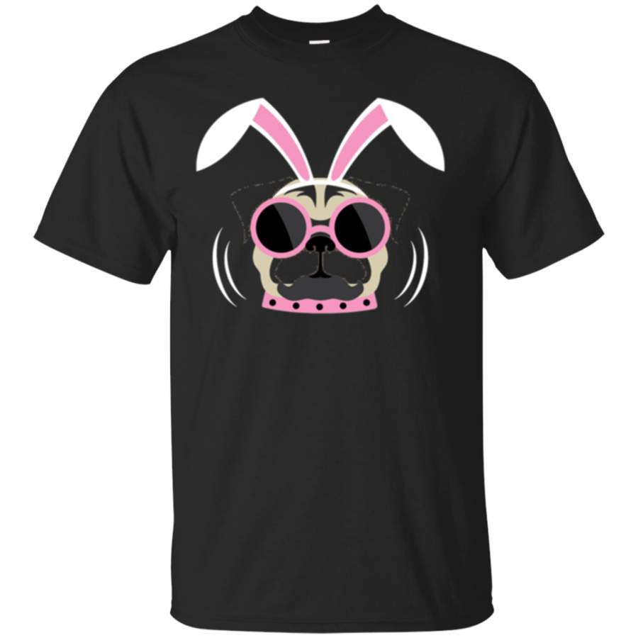 Pugs Bunny T-Shirt | Funny Easter Puggy Shirt for Pug Lover