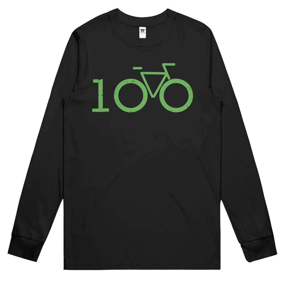 Cool Cycling Tees – Century Ride 100 Long Sleeve T Shirts