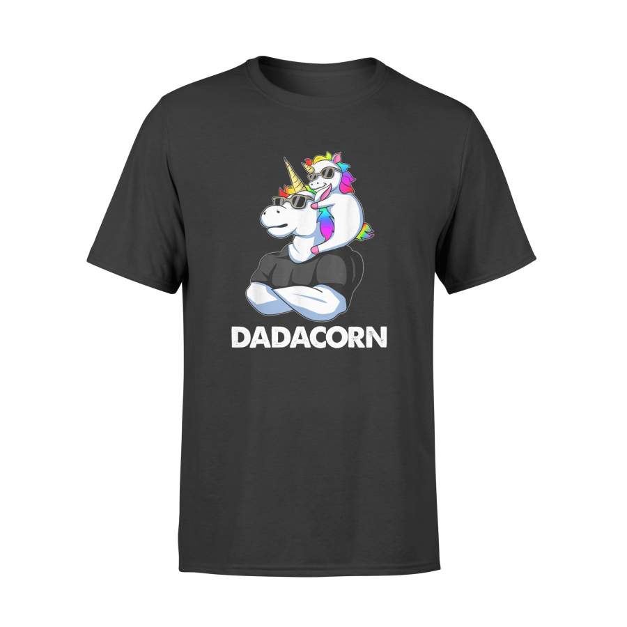 4th of July Dadacorn – Unicorn Dad and Baby T-shirt – Standard T-shirt