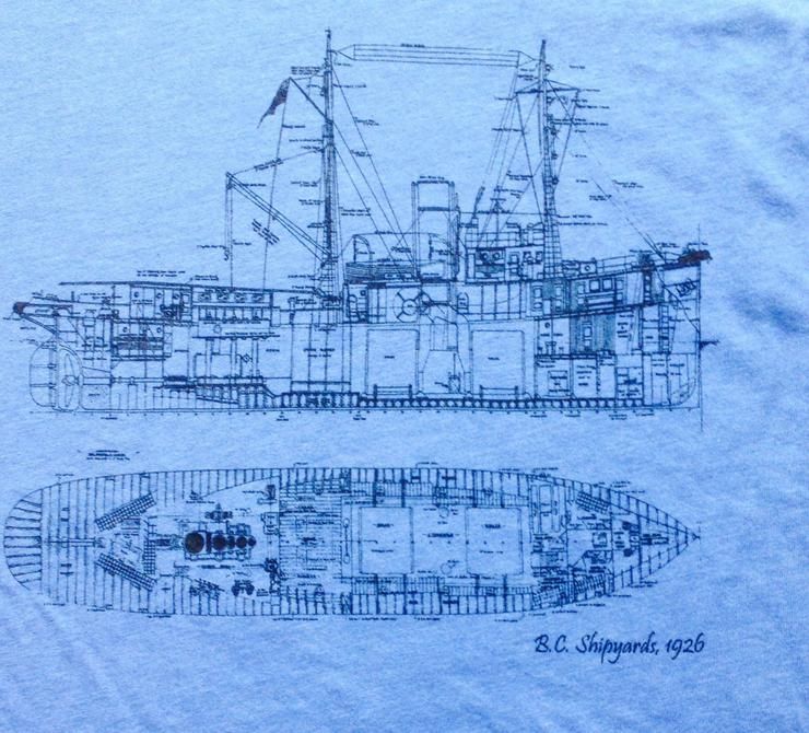 Bc Shipyards Hand Printed Shirt