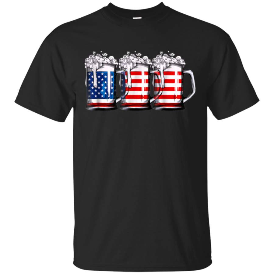 AGR Beer American Flag T Shirt 4th Of July