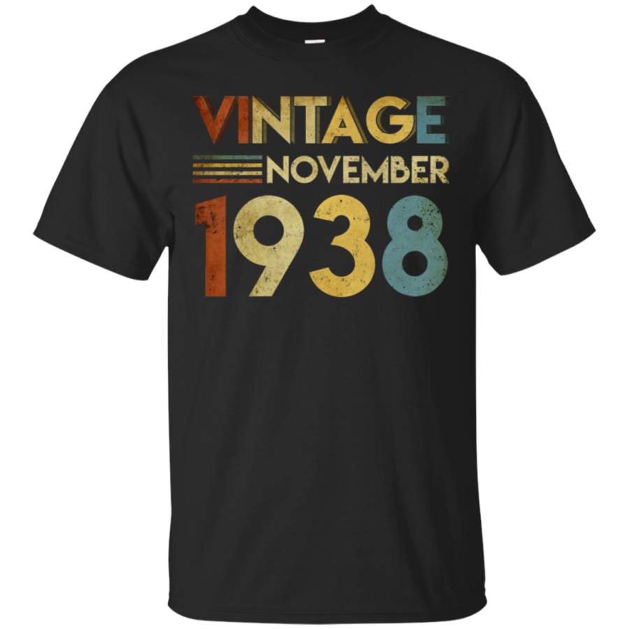 AGR 1938 November Vintage 80th Birthday T-Shirt