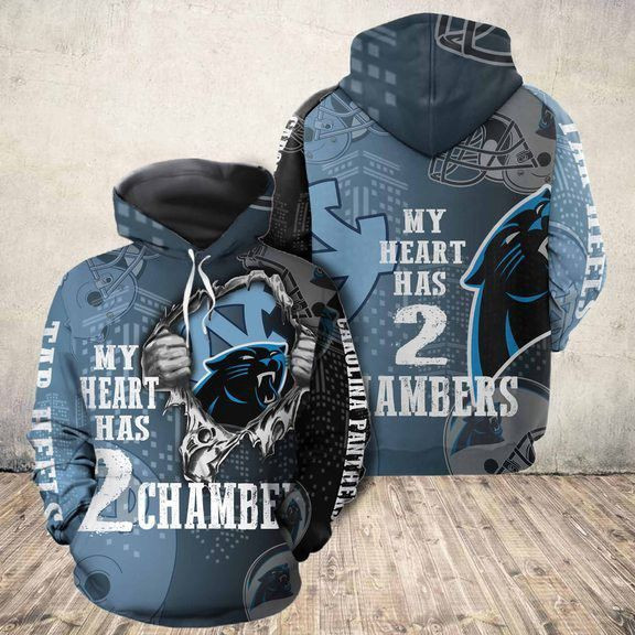 North Carolina Tar Heels Vs Carolina Panther Hoodie & Zip Hoodie