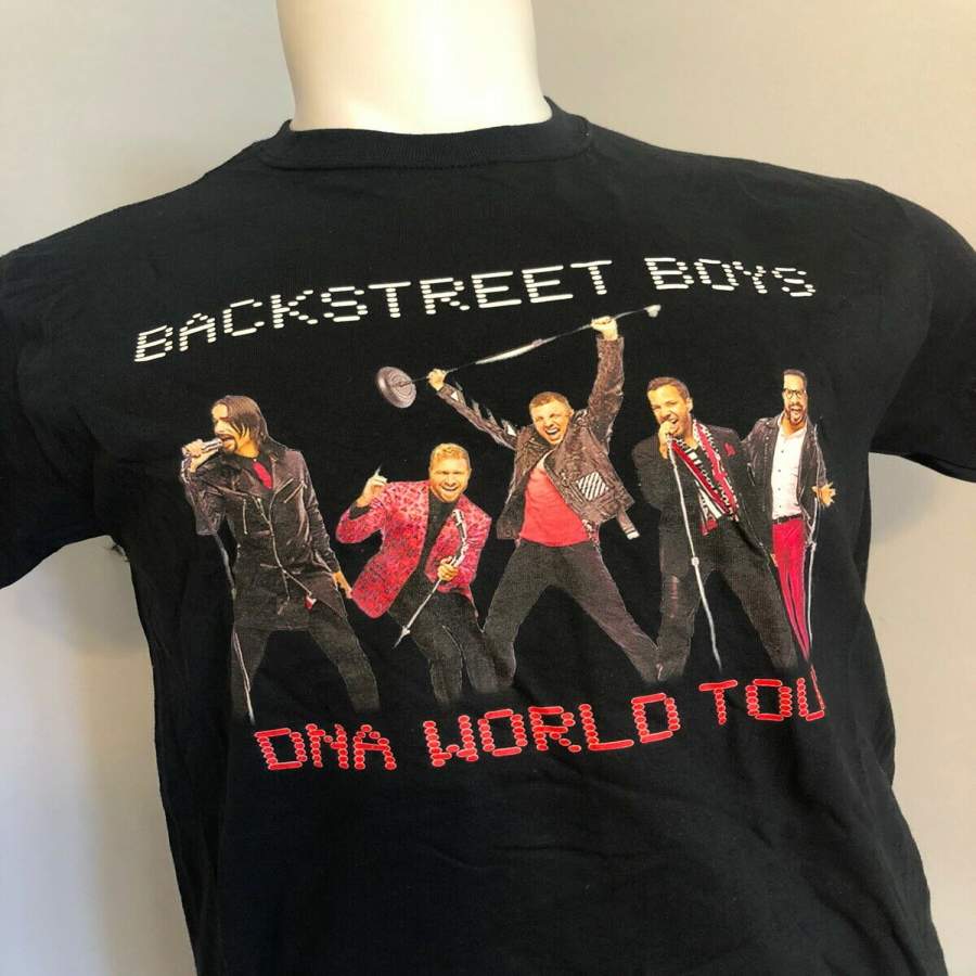 Backstreet Boys Dna World Tour Black  Med Womens  T-shirt