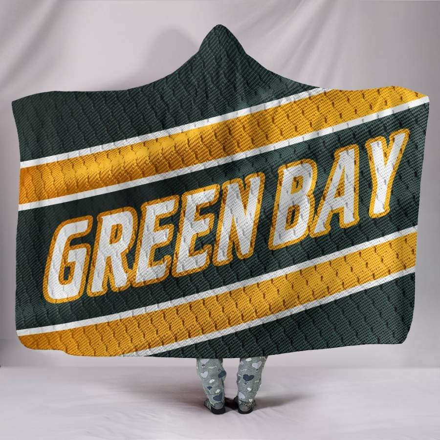 Green Bay Packers Unofficial Football Jersey Hoodie Blanket