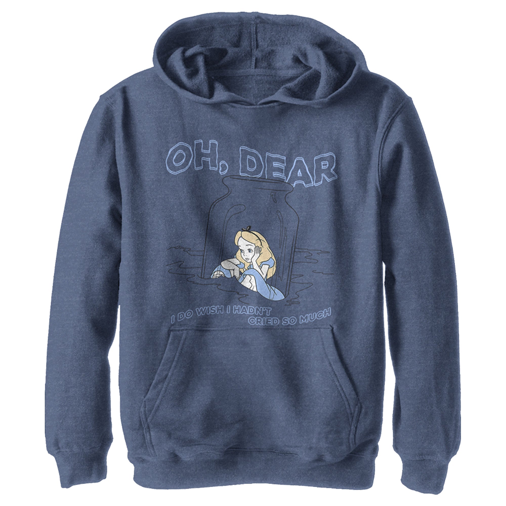 Boy’S Alice In Wonderland Alice Oh, Dear Cried So Much Pull Over Hoodie