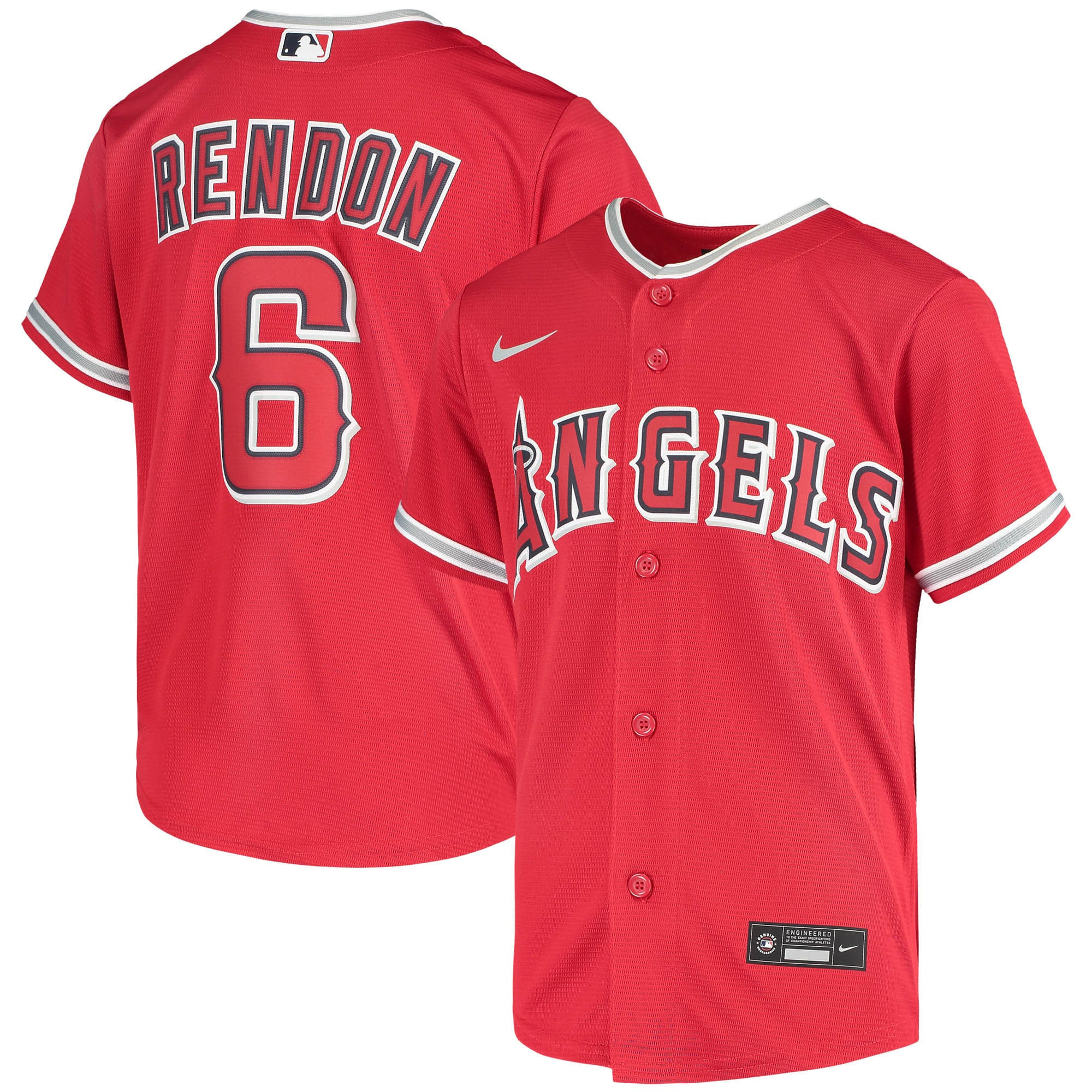 Anthony Rendon Los Angeles Angels Alternate Replica Player Jersey – Red MLB Ver 1