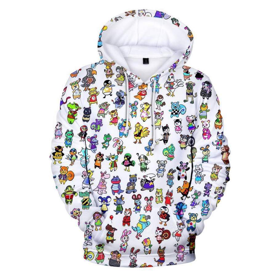 Animal Crossing Characters 3D Hoodie