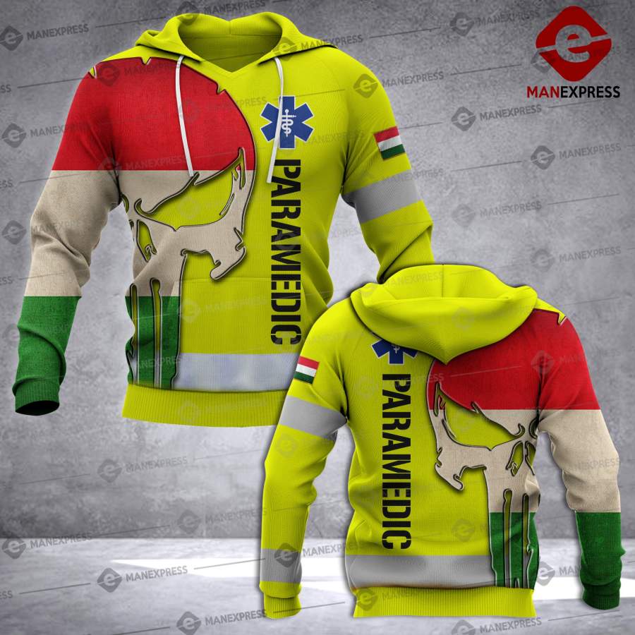 Hungarian Paramedic 3D printed hoodie UCV Hungaria EMS