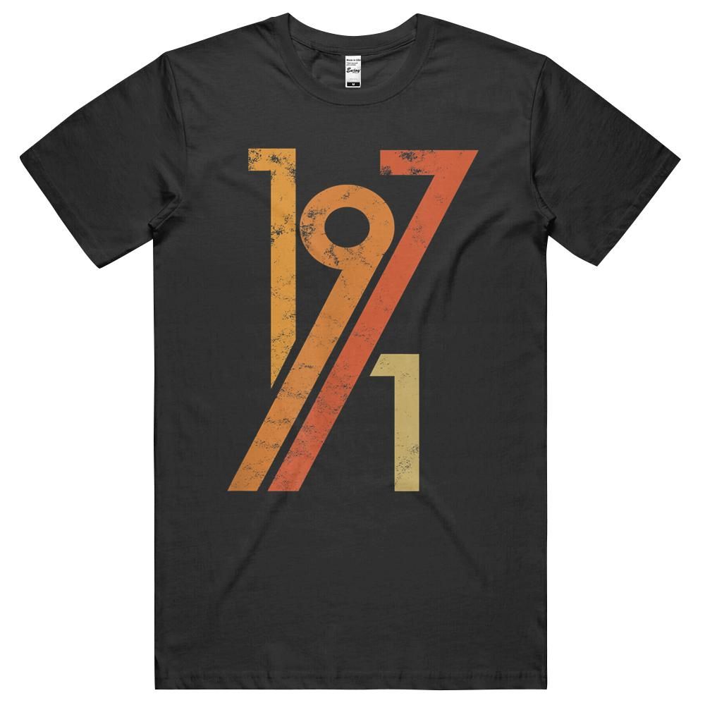 50th Birthday Vintage Retro 70s Style 1971 Unisex Shirt