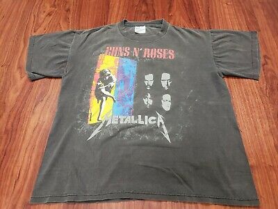 Vintage 1992 Metallica Guns ‘n’ Roses Faith No More T-shirt  L Made In Usa 5060