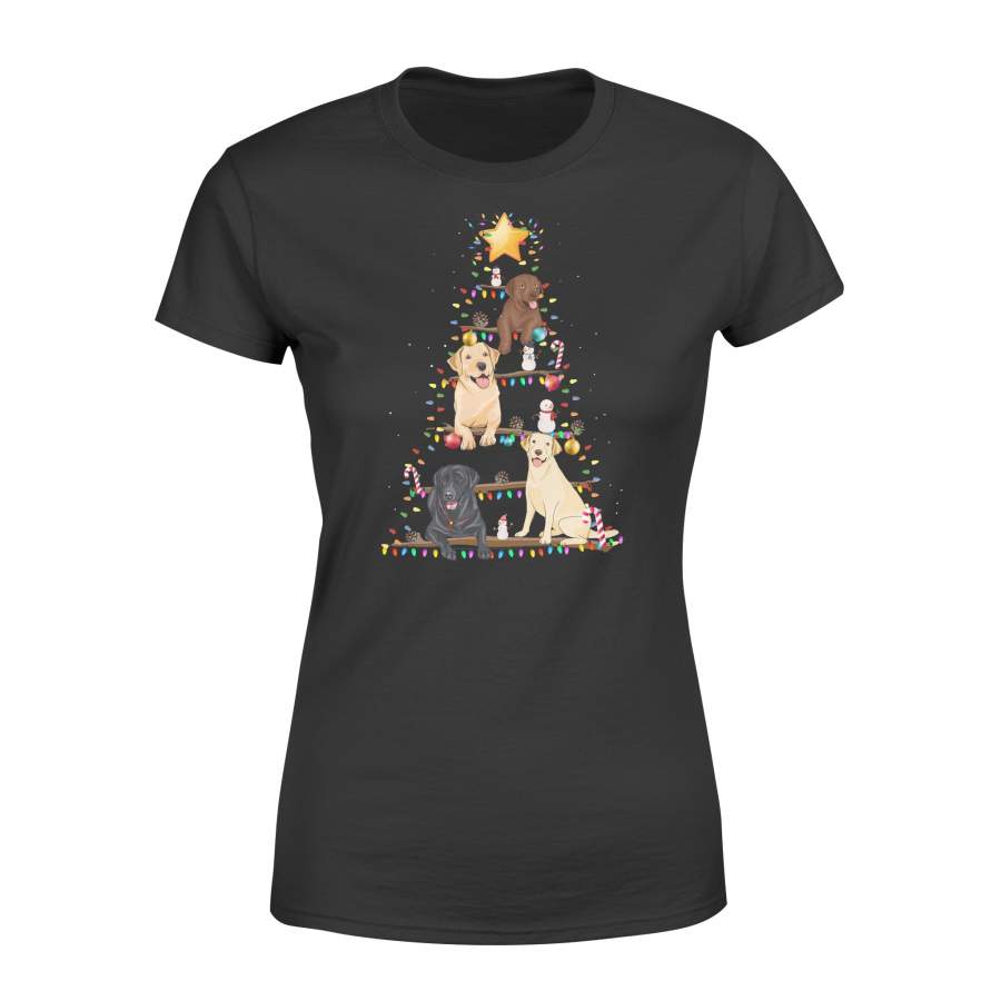 Labrador Wood Christmas T- shirt, Cute Christmas T-shirt – Standard Women’s T-shirt