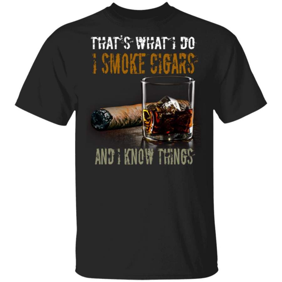 That’s What I Do I Smoke Cigars And I Know Things shirts Vintage Cigars and Vodka Lovers