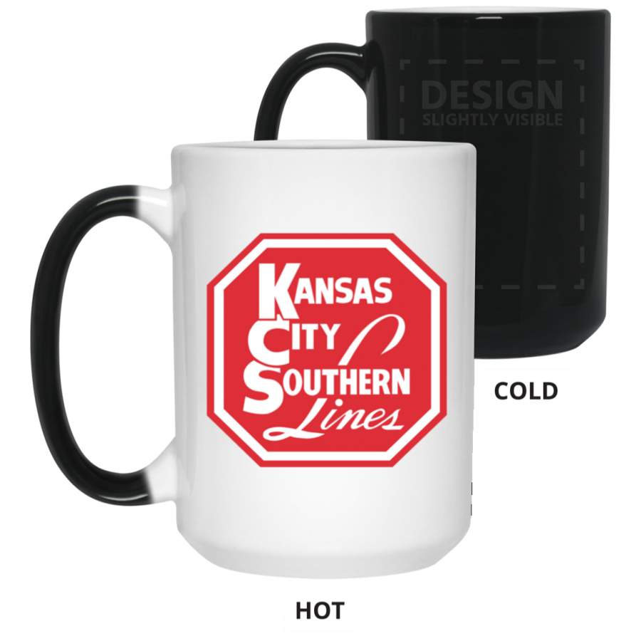 Kansas City Southern Railway [KCS] 15 oz. Color Changing Ceramic Mug