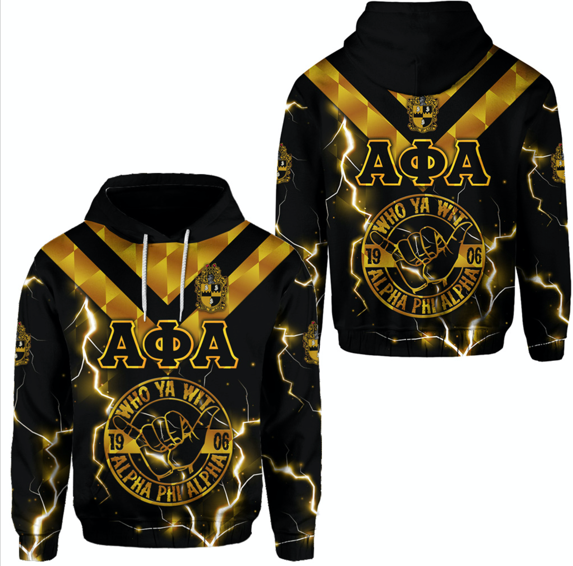 Alpha Phi Alpha Fraternity Hoodie Unique Style – Hand Sign Lt8