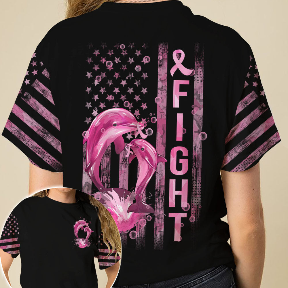 Fight Dolphin Flag Breast Cancer All Over Print – Tltm0809212Ki