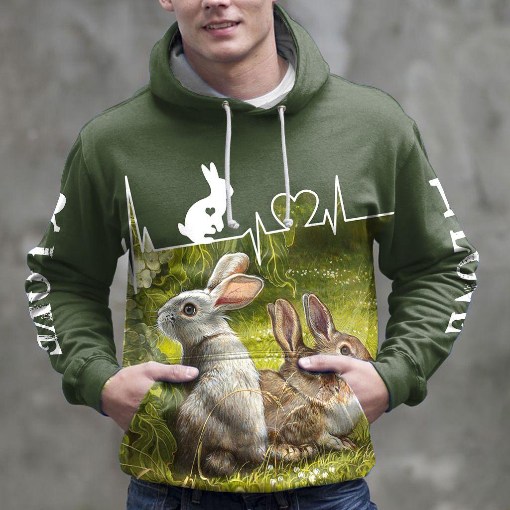 Rabbit 3D HZ101409 – All Over Print Unisex Hoodie