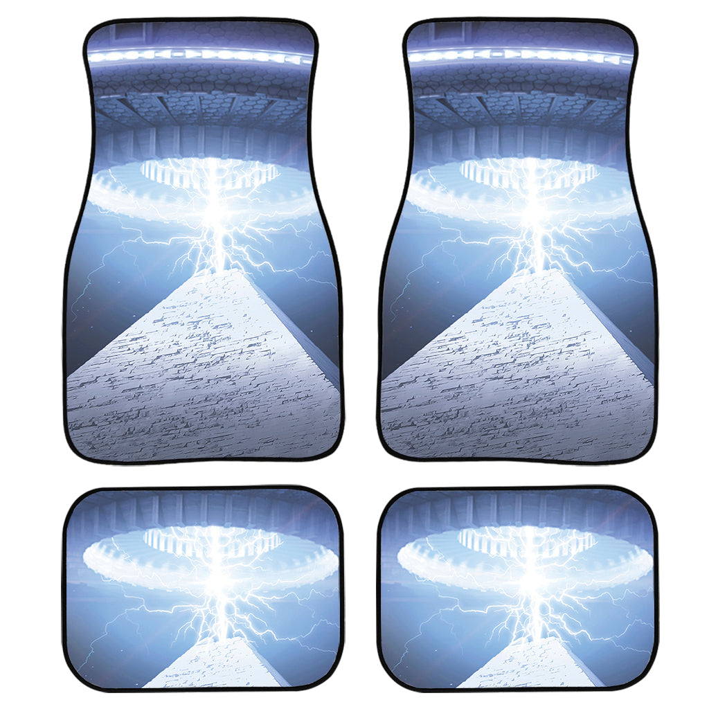 Ufo Pyramid Print Front And Back Car Floor Mats, Front Car Mat