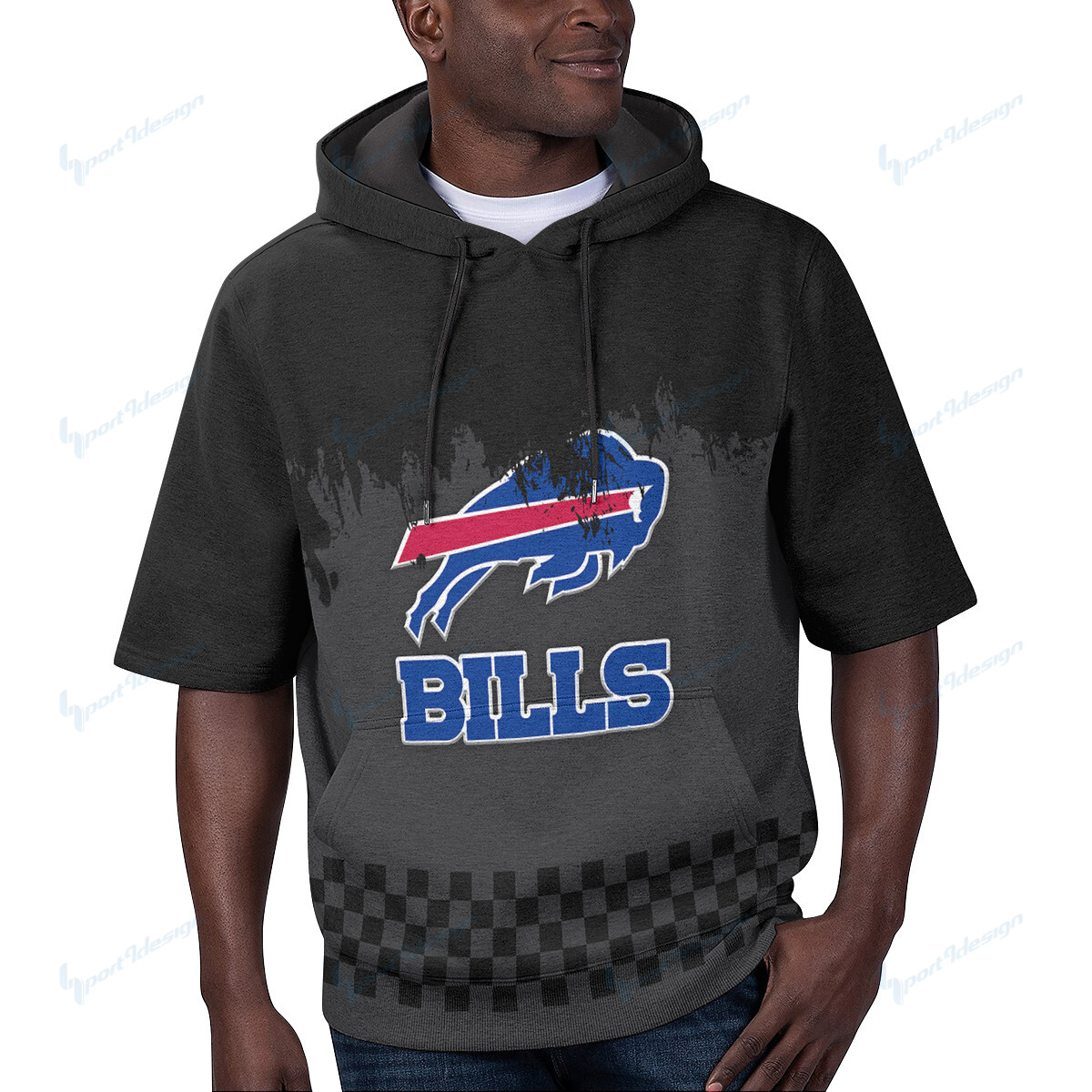 Buffalo Bills Short Sleeve Hoodie Bg04