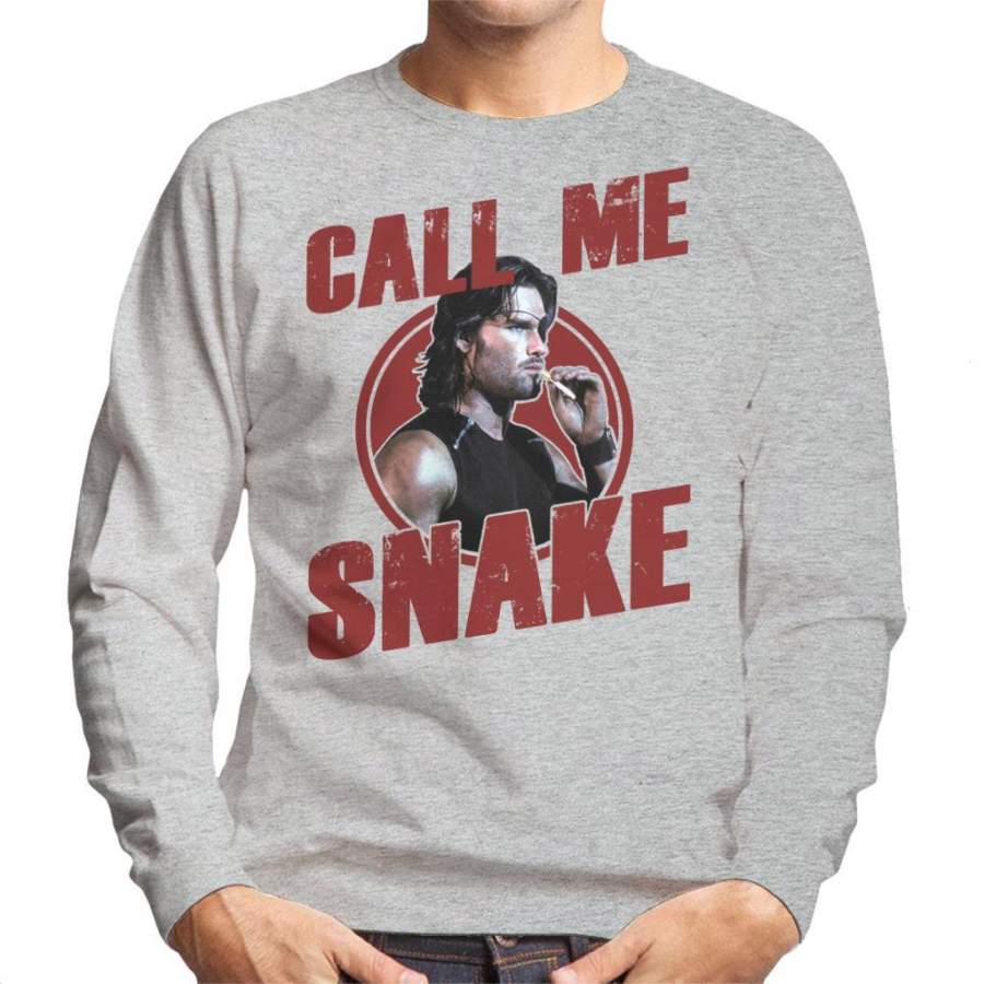 Escape From New York Call Me Snake Eyepatch Men’s Sweatshirt