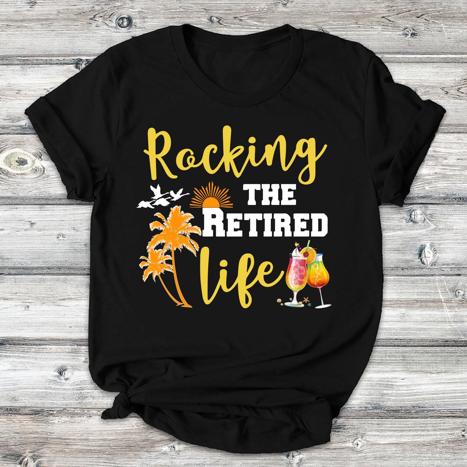 Rocking The Retired Life Funny Retirement 2021 T-shirt, Cute Shirt