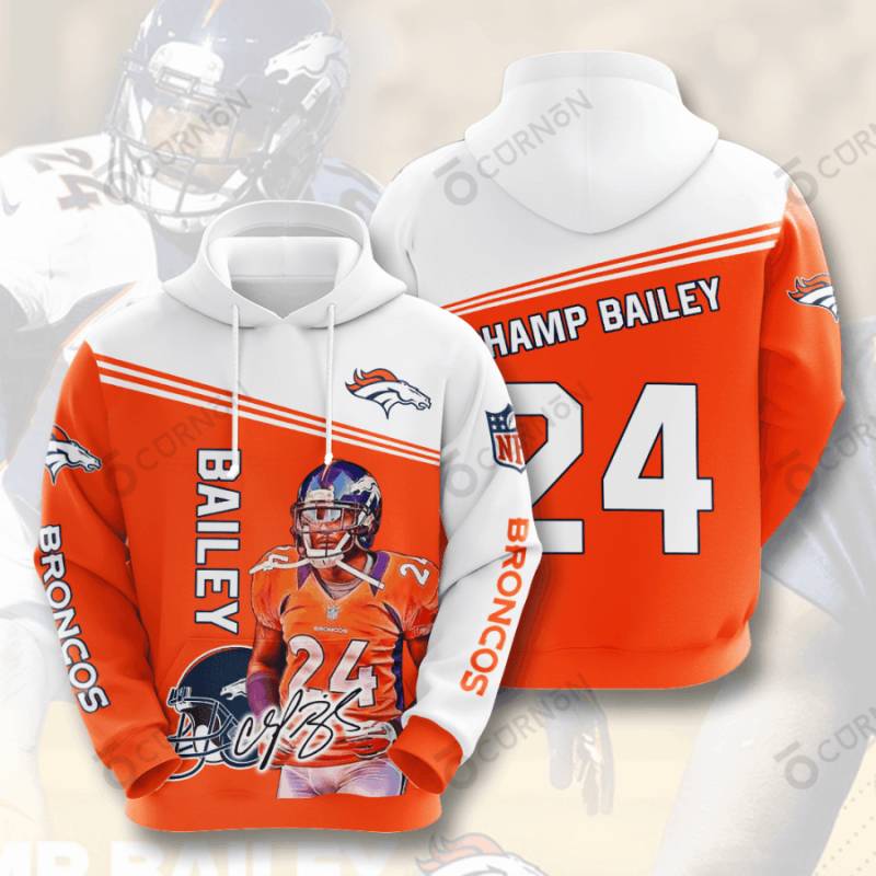 Denver Broncos 3D Hoodie