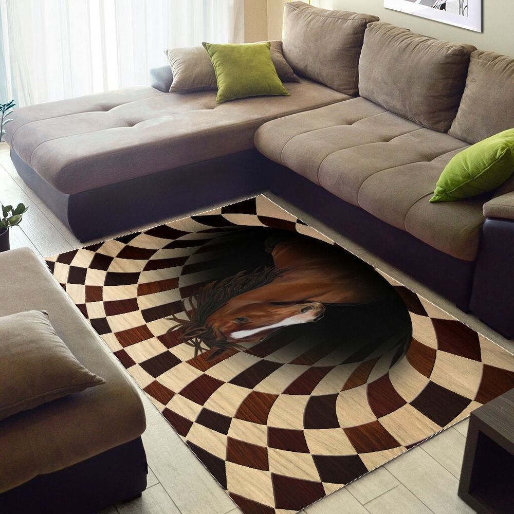 TDT232009A22SC HORSE HOLE 3D GRAPHIC CARPET YY