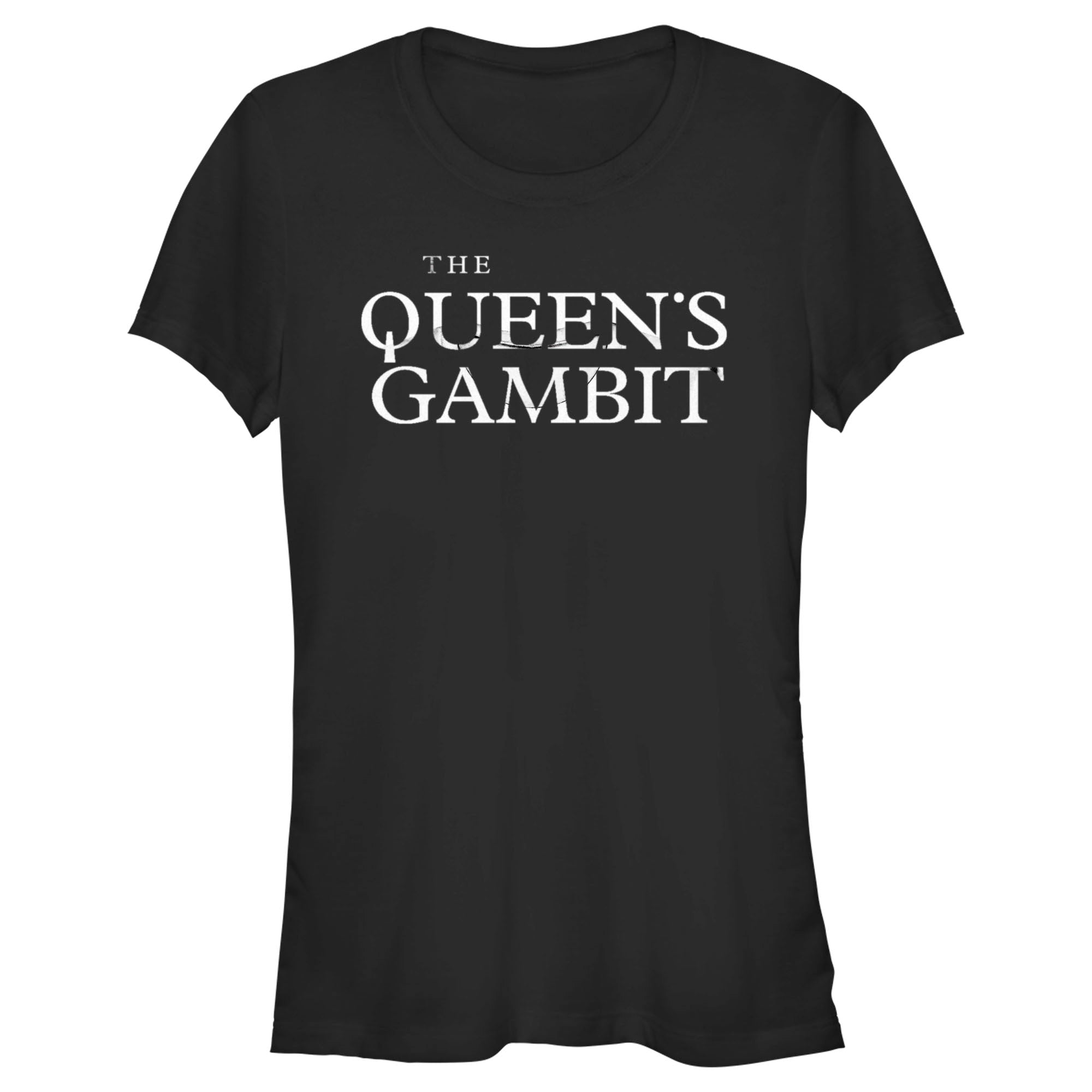 The Queen’S Gambit Junior’S Black Logo  T-Shirt