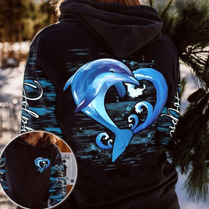 Dolphine Love 3D Hoodie 3d Hoodie Sweater Tshirt