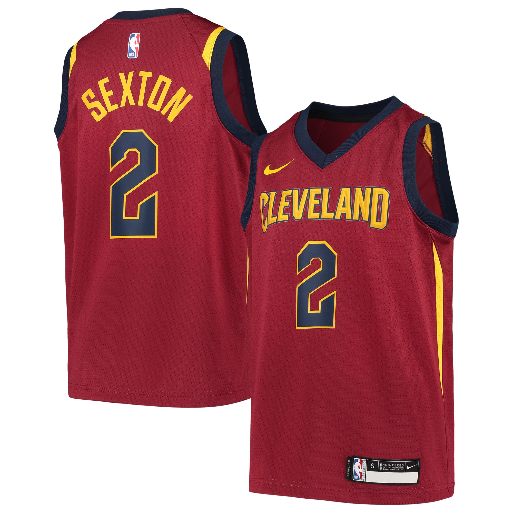 Collin Sexton Cleveland Cavaliers Team Swingman Jersey – Icon Edition – Wine NBA