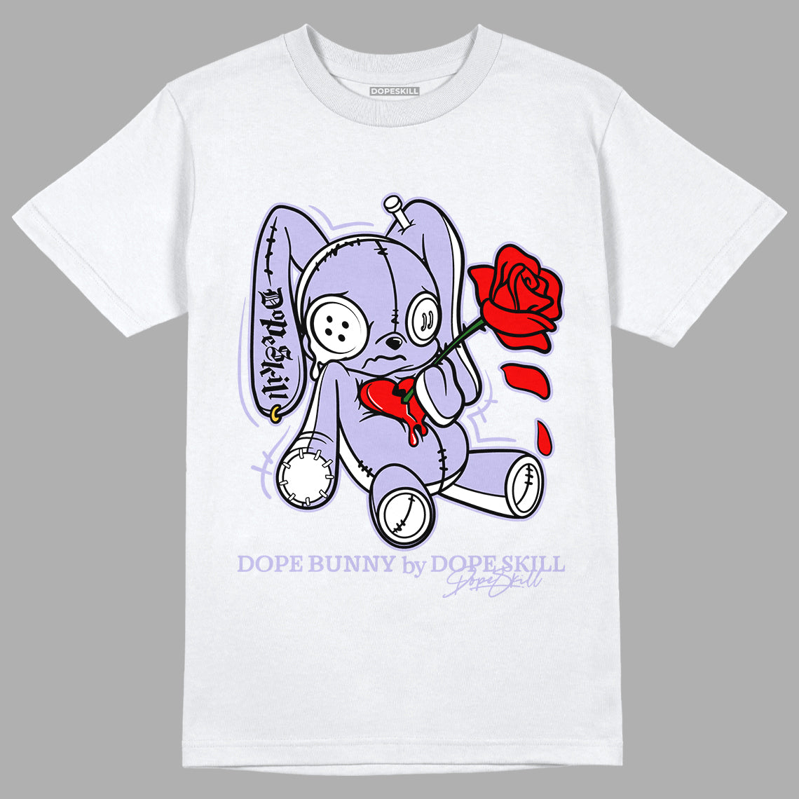 Jordan 11 Low Pure Violet Dopeskill T-Shirt Dope Bunny Graphic