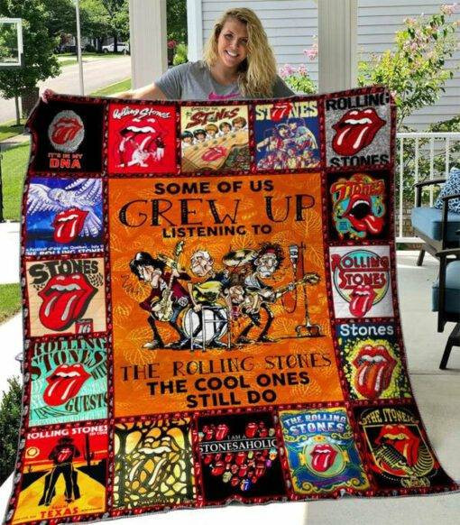 The Rolling Stones Merch Premium Quilt Blanket 005