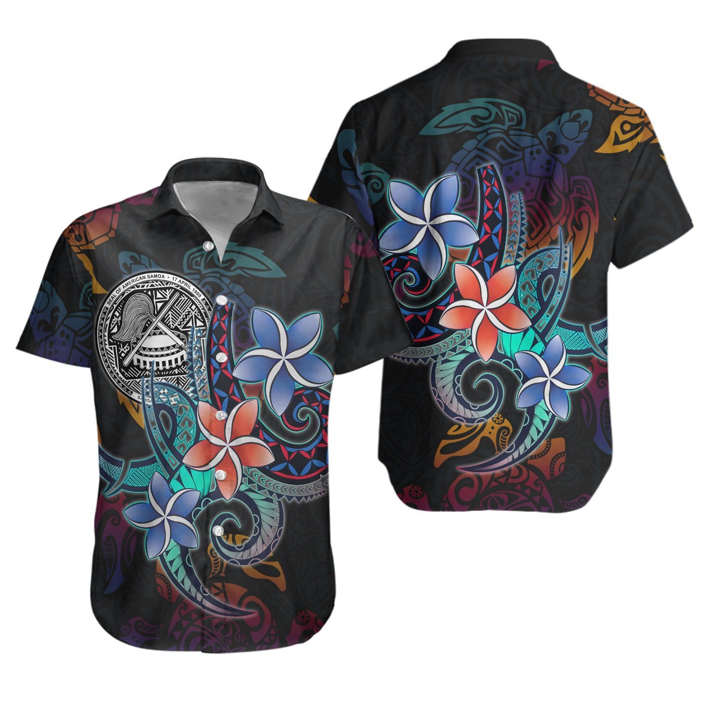 American Samoa – Plumeria Flowers Style Hawaii Shirt For Hot Summer