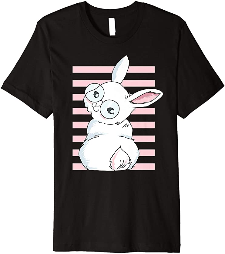 Cute Easter Bunny Rabbit Butt Easter Egg Hunt Gift Premium T-Shirt