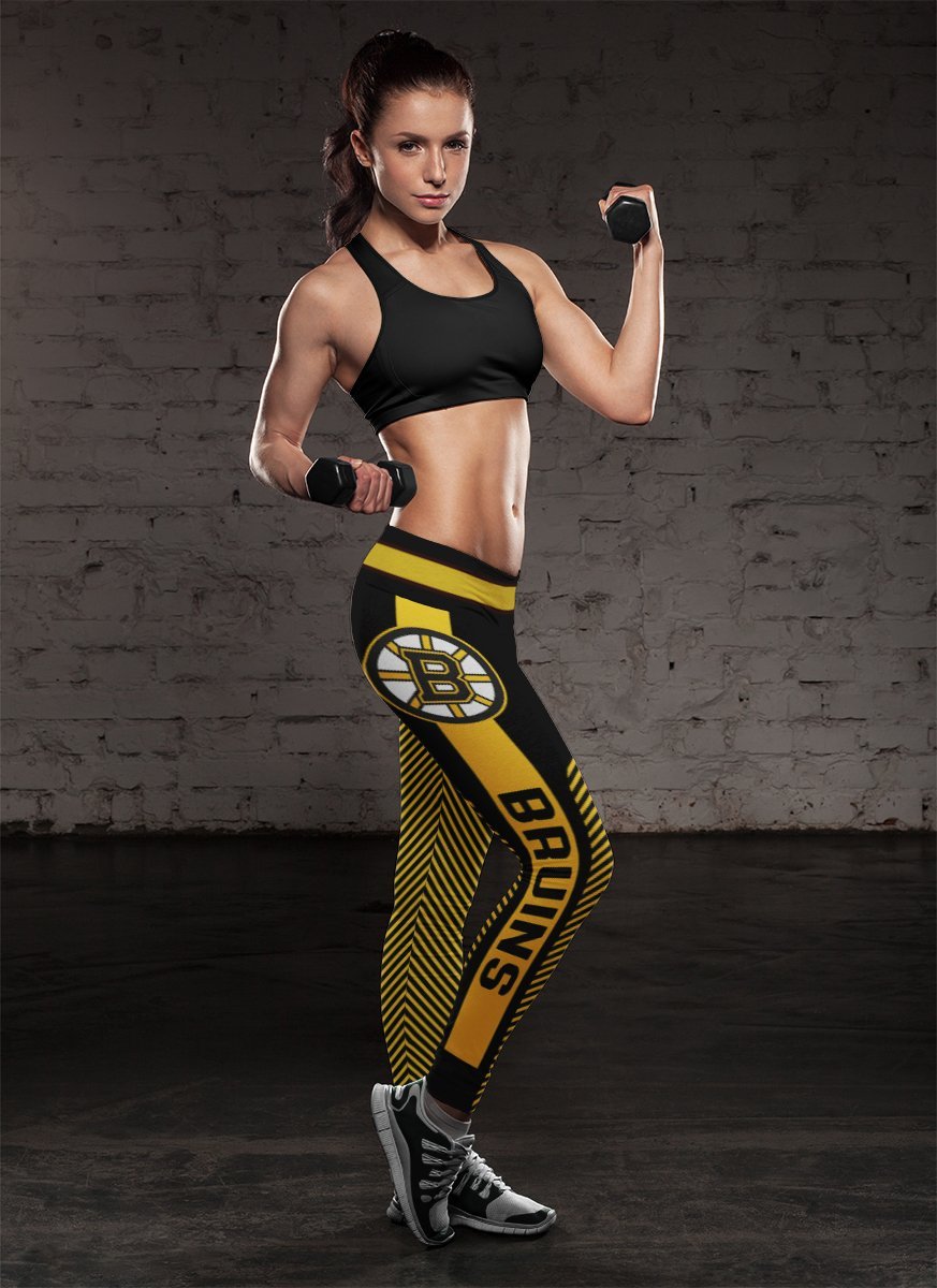 Colorful Gorgeous Fitting Fabulous Boston Bruins Leggings