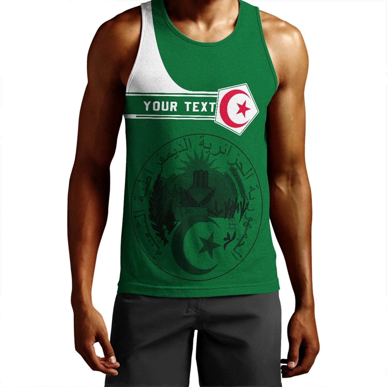 (Custom) African Tank Top – Algeria Men’S Tank Top Pentagon Style