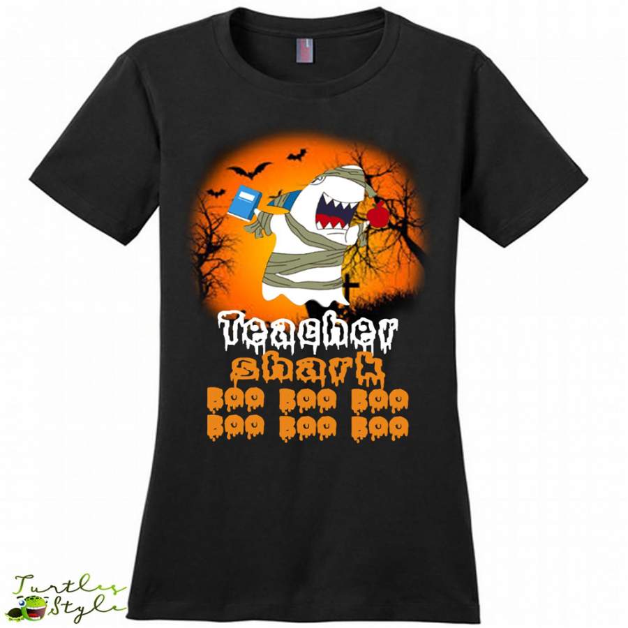 Teacher Shark Boo Boo Boo Boo Boo Boo – District Made Women Shirt