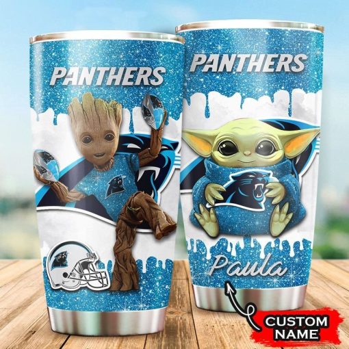 Holatshirt Grogu Groot Carolina Panthers Tumbler Mug