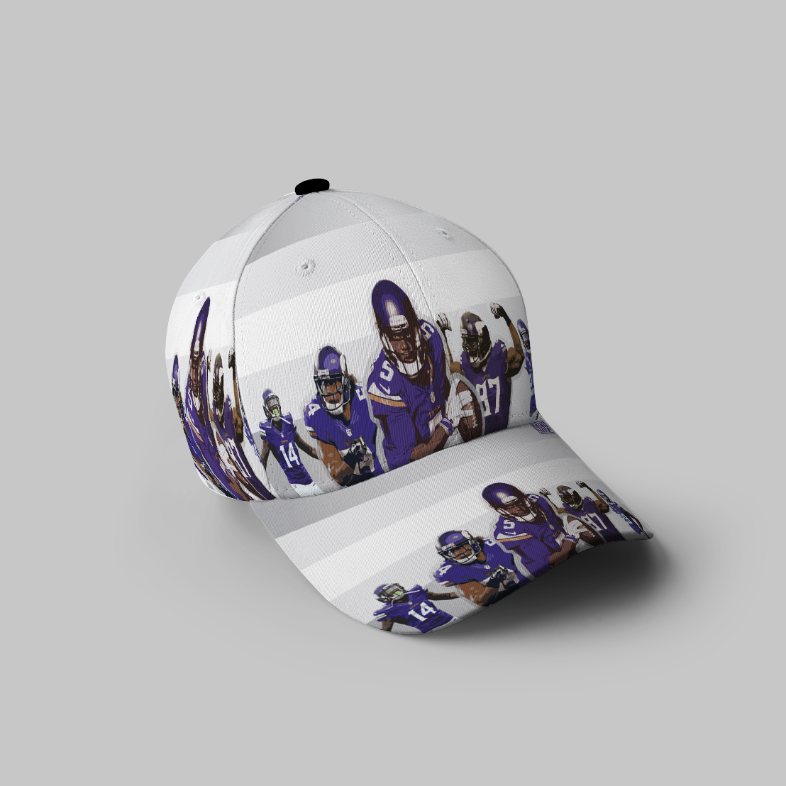 Minnesota Vikings Team V10 3D Printing Baseball Cap Classic Hat