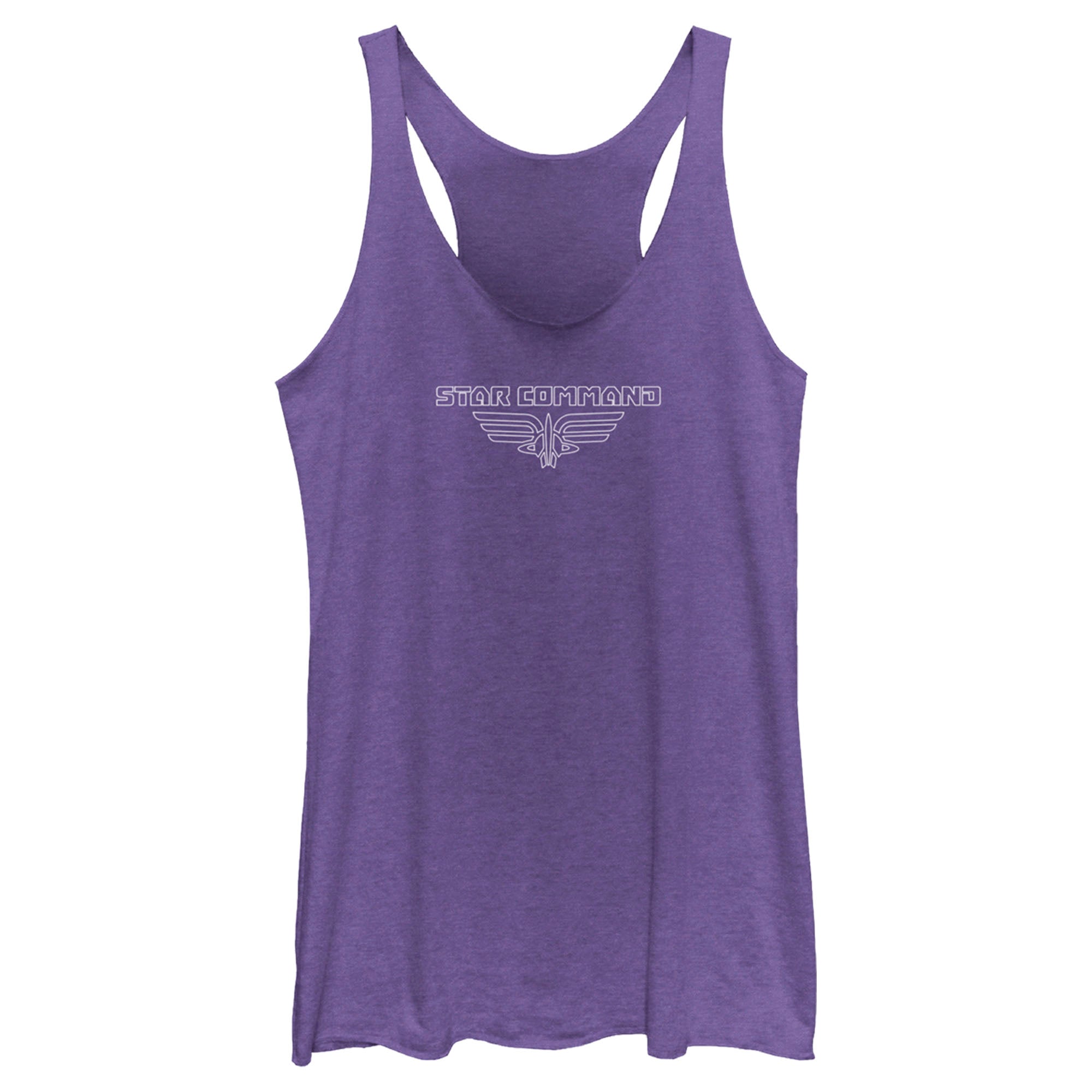 Women’S Lightyear Star Command Outline Logo Racerback Tank Top